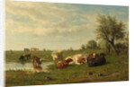 Cows in a Meadow by Gerard Bilders