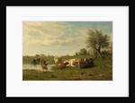 Cows in a Meadow by Gerard Bilders