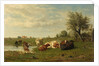 Cows in a Meadow by Gerard Bilders