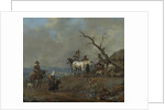 Country Road with Hunters and Peasants by Johannes Lingelbach