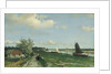 The Trekvliet Shipping Canal near Rijswijk, known as the View near the Geest Bridge, The Netherlands by Johan Hendrik Weissenbruch