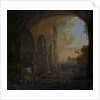 Shepherds with their Animals under an Arch of the Colosseum in Rome by Jan Asselijn