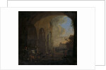 Shepherds with their Animals under an Arch of the Colosseum in Rome by Jan Asselijn