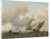 Rough Sea with Ships by Ludolf Bakhuysen
