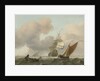 Rough Sea with Ships by Ludolf Bakhuysen