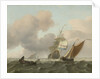 Rough Sea with Ships by Ludolf Bakhuysen