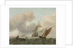 Rough Sea with Ships by Ludolf Bakhuysen