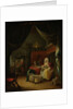 Triptych with an Allegory of Art Education, central panel, The Lying-in Room (A Mother Nursing her Child), a Dentist in the background by Willem Joseph Laquy