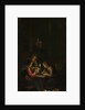 Triptych with an Allegory of Art Education, left panel, Night School by Willem Joseph Laquy