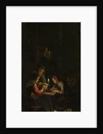 Triptych with an Allegory of Art Education, left panel, Night School by Willem Joseph Laquy