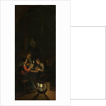 Triptych with an Allegory of Art Education, left panel, Night School by Willem Joseph Laquy
