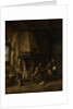 The Skaters, Peasants in an Interior by Adriaen van Ostade