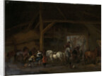 A Horse Stable by Philips Wouwerman