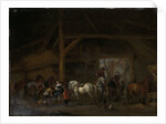 A Horse Stable by Philips Wouwerman