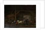 A Horse Stable by Philips Wouwerman