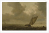 Fishing boat with the wind in the sails by Pieter Mulier I