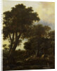 Forest landscape with lean-to by Roelant Roghman
