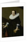 Portrait of Geertruyd Reael, Wife of Philips Denijs by Huygh Pietersz Voskuyl