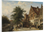 The Zuiderhavendijk, Enkhuizen, The Netherlands by Cornelis Springer