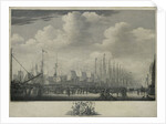 Manning the Fleet in the Harbor of Flushing, 1804, Engel Hoogerheyden by Jacob Schwartzenbach