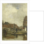 Old small neighborhood on the water by Jacob Maris