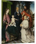 Virgin and Child Enthroned, with Saints Jerome and John the Baptist and a Carthusian Monk by Jan Provoost