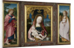 Triptych with Virgin and Child, Saint John the Evangelist (left wing) and Mary Magdalene (right wing) by Jan Provoost