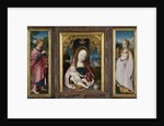 Triptych with Virgin and Child, Saint John the Evangelist (left wing) and Mary Magdalene (right wing) by Jan Provoost