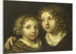 A daughter and a son (Constantijn?) of the artist by Caspar Netscher