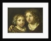 A daughter and a son (Constantijn?) of the artist by Caspar Netscher