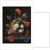 Still Life with Flowers and a Watch by Abraham Mignon