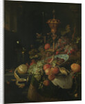 Still Life with Fruit and a Cup on Cock's Legs by Abraham Mignon