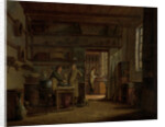 Interior of the Laboratory of the Apothecary A. d'Ailly by Johannes Jelgerhuis