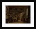Interior of the Laboratory of the Apothecary A. d'Ailly by Johannes Jelgerhuis