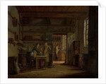 Interior of the Laboratory of the Apothecary A. d'Ailly by Johannes Jelgerhuis