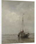Bluff-bowed Fishing Boat on the Beach at Scheveningen by Jacob Maris