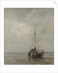 Bluff-bowed Fishing Boat on the Beach at Scheveningen by Jacob Maris