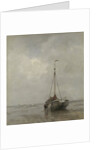 Bluff-bowed Fishing Boat on the Beach at Scheveningen by Jacob Maris