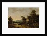 Hilly Landscape with Peasant Cottage by Cornelis van Zwieten