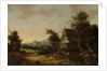 Hilly Landscape with Peasant Cottage by Cornelis van Zwieten