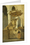 The pulpit of a church in Hoorn, The Netherlands by Johannes Bosboom