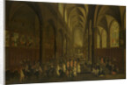 The interior of the Dominican church in Antwerp Belgium by Pieter Neefs I