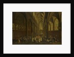 The interior of the Dominican church in Antwerp Belgium by Pieter Neefs I