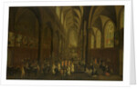 The interior of the Dominican church in Antwerp Belgium by Pieter Neefs I