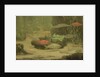 Gold and silver fish in an aquarium by Gerrit Willem Dijsselhof