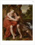 Venus and Adonis by Josse de Pape