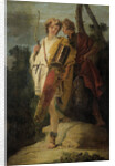Young Man with Bow and large Quiver and his Companion with a Shield, formerly entitled Telemachus and Mentor by Giovanni Battista Tiepolo