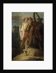 Young Man with Bow and large Quiver and his Companion with a Shield, formerly entitled Telemachus and Mentor by Giovanni Battista Tiepolo
