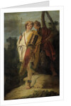 Young Man with Bow and large Quiver and his Companion with a Shield, formerly entitled Telemachus and Mentor by Giovanni Battista Tiepolo