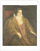 Portrait of a Woman, probably Morosina Morosini, Wife of Marino Grimani, Doge of Venice Italy by Workshop of Leandro Bassano